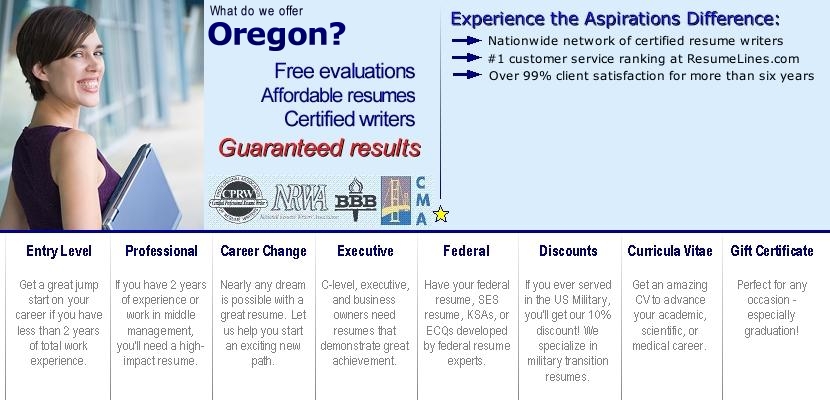 oregon resume writer writers