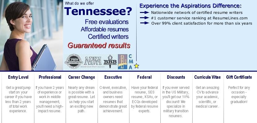 tennessee resume writer writers