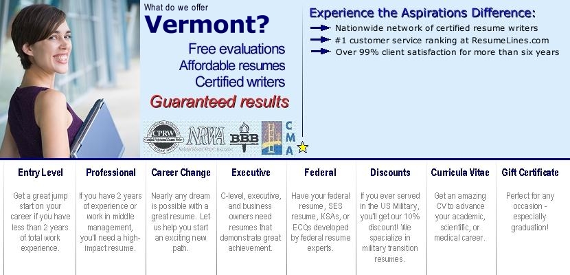 vermont resume writer writers